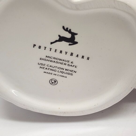 4 Pottery Barn Santa Claus Handcrafted Ceramic Mug Set Different Face Designs - Picture 11 of 15